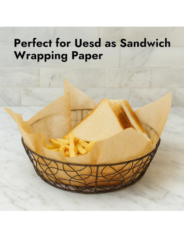 Papel Pergamino para Freidora de Aire BYKITCHEN 30x30 cm 120 Pcs