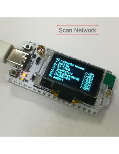 Placa de Desarrollo LoRa 32 V3 915MHz + Antena 2dBi
