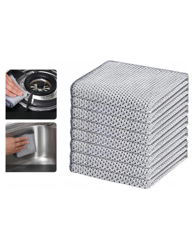 Trapo de Lavado de Platos SanQiuShe 20 Pcs 20x20 cm Sin Rayones