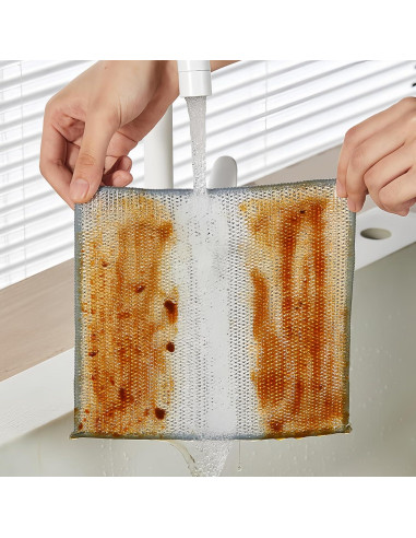 Trapo de Lavado de Platos SanQiuShe 20 Pcs 20x20 cm Sin Rayones