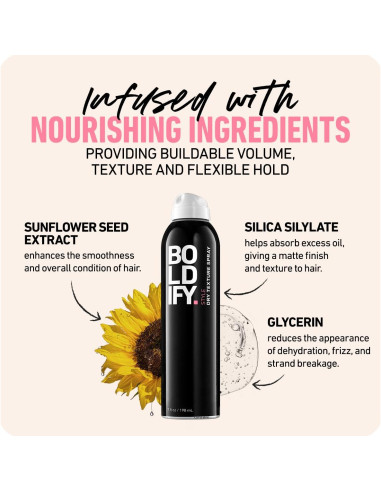 Boldify Spray Texturizante Seco 198g - Volumen y Textura