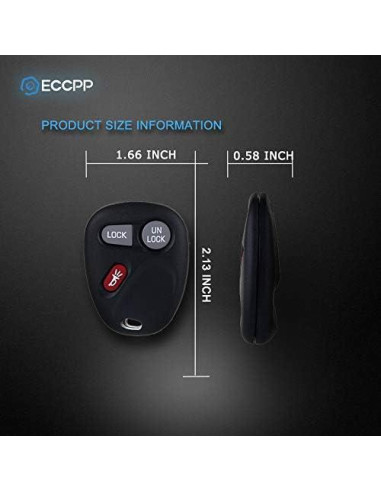 Control Remoto Entrada Sin Llave ECCPP para Chevy y GMC