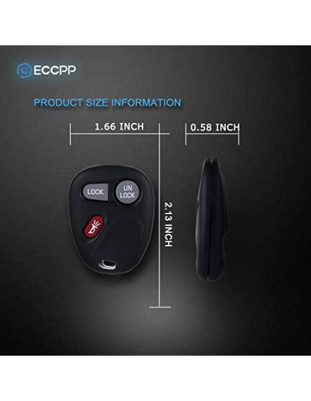 Control Remoto Entrada Sin Llave ECCPP para Chevy y GMC