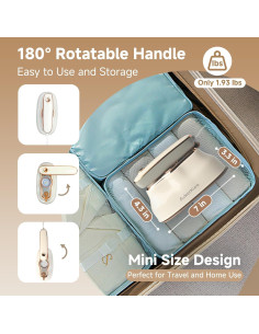 Vaporera de Viaje AckerKuro HX-6218 1200W 200ml Beige 2