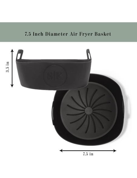 Forro Reutilizable de Silicona para Freidora de Aire The Silicone Kitchen 19 cm