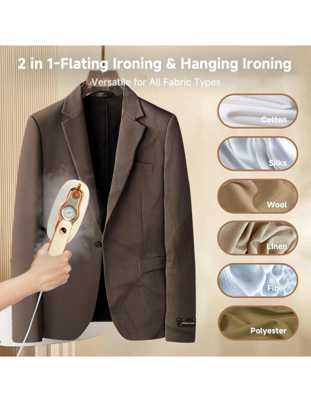 Vaporera de Viaje AckerKuro HX-6218 1200W 200ml Beige