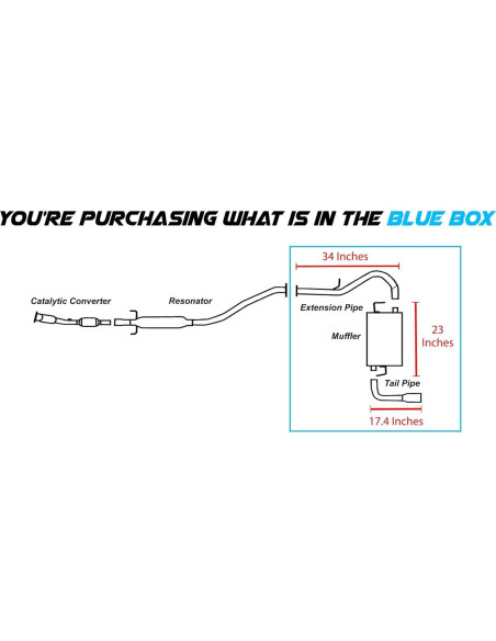Silenciador trasero Escape Northeastern Toyota Matrix 2003-2005 1.8L