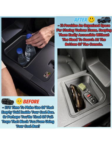 Bandeja Organizador Cool Box Qlhshop para Toyota Land Cruiser Prado 250 y Lexus GX 550