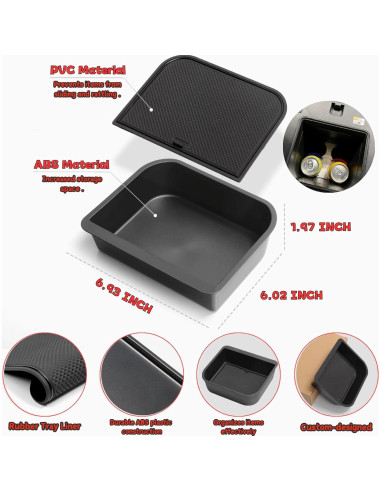 Bandeja Organizador Cool Box Qlhshop para Toyota Land Cruiser Prado 250 y Lexus GX 550