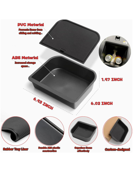 Bandeja Organizador Cool Box Qlhshop para Toyota Land Cruiser Prado 250 y Lexus GX 550