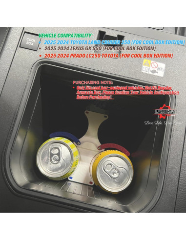 Bandeja Organizador Cool Box Qlhshop para Toyota Land Cruiser Prado 250 y Lexus GX 550