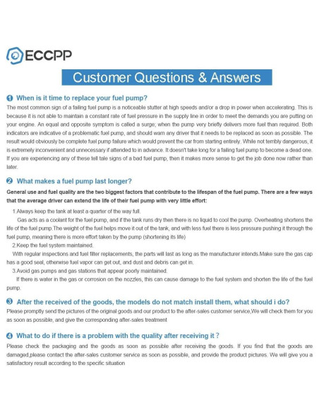 Bomba de Combustible Eléctrica ECCPP E8874M para Toyota Corolla