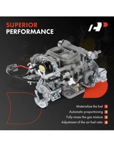 Carburador A-Premium 2 Barriles para Toyota 4Runner, Hilux, Celica