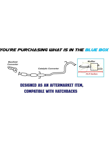 Silenciador de escape Northeastern para Toyota Yaris 1.5L 2006-2015