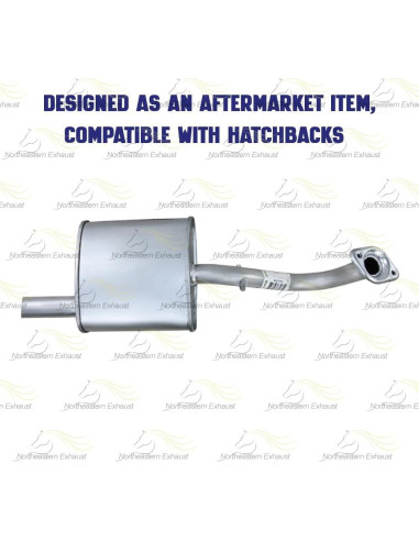 Silenciador de escape Northeastern para Toyota Yaris 1.5L 2006-2015