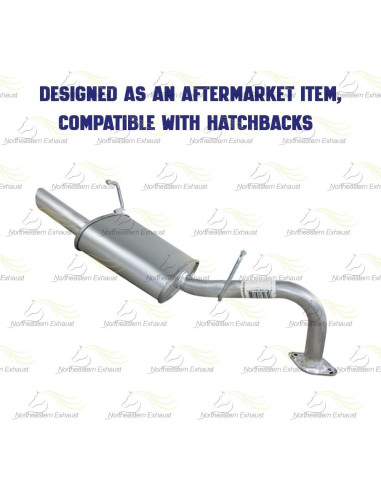 Silenciador de escape Northeastern para Toyota Yaris 1.5L 2006-2015