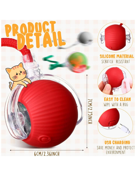 Paquete de 6 Juguetes Interactivos para Gatos WinnerWhy