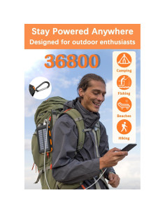 Banco de Energía Solar 36800mAh Anker Cargador Rápido USB-C 2