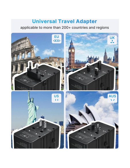 Convertidor de Voltaje 220V a 110V VINTAR 2000W con 4 USB