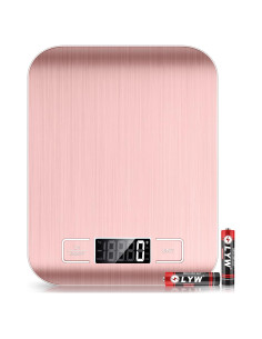 Balanza de Cocina Digital Mik-Nana Rosa 10kg 1g Precisión