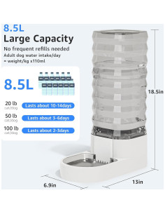 Dispensador de Agua Automático Ciconira 8.5L Acero Inoxidable 2