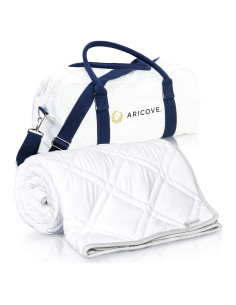 Manta con peso Aricove 5.4 kg 122x183 cm Blanca Suave