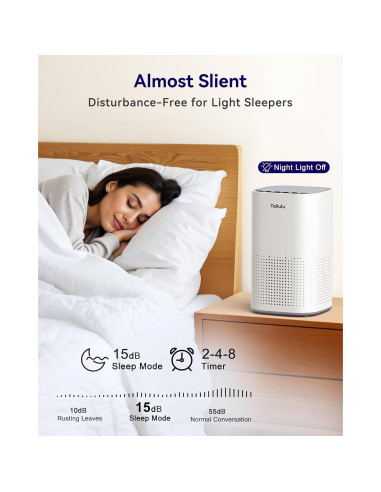 Purificador de Aire HEPA Tailulu AP100 para Habitaciones Grandes