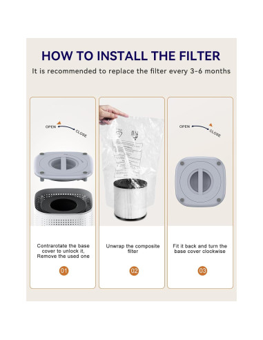 Purificador de Aire HEPA Tailulu AP100 para Habitaciones Grandes