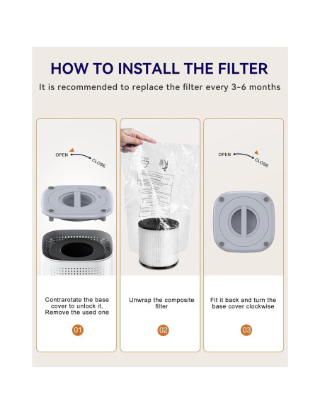 Purificador de Aire HEPA Tailulu AP100 para Habitaciones Grandes Purificador de Aire HEPA Tailulu AP100 para Habitaciones Grandes