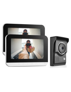 Intercomunicador de Video WOLILIWO 7" con 1 Cámara y 2 Monitores