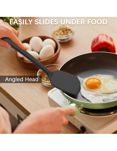 Conjunto de Espátulas de Silicona Coukre 3 Piezas Resistente al Calor