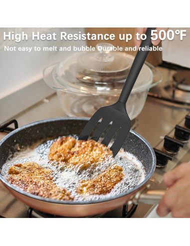 Conjunto de Espátulas de Silicona Coukre 3 Piezas Resistente al Calor