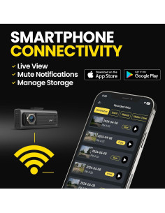 Cámara de tablero Stinger OPSIS Full HD 1080p con cámara trasera 2