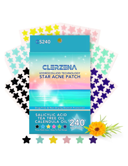 Parches para Granitos Estrella Clerzena - 240 Parches Acné