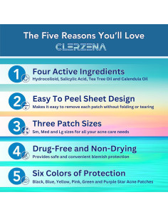 Parches para Granitos Estrella Clerzena - 240 Parches Acné 2