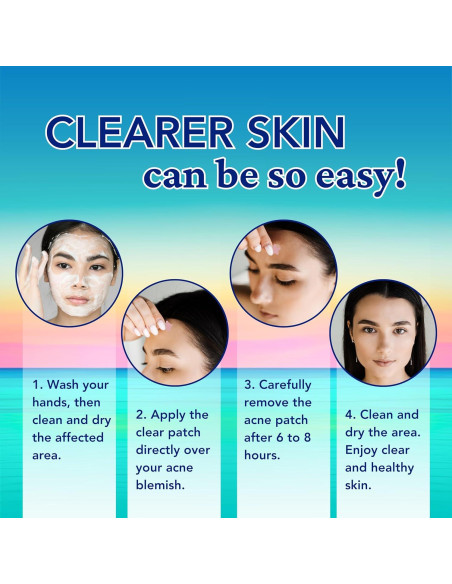 Parches para Granitos Estrella Clerzena - 240 Parches Acné