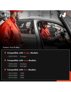 Sensor de Estacionamiento A-Premium 4 Piezas para Ram, Jeep, Dodge 2