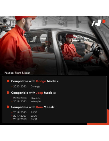 Sensor de Estacionamiento A-Premium 4 Piezas para Ram, Jeep, Dodge