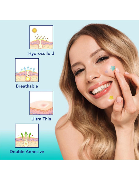 Parches para Granitos Estrella Clerzena - 240 Parches Acné