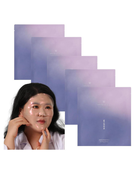 Mascarilla Facial de Gel MIZON Hyalugen - 5 Unidades Colágeno Mascarilla Facial de Gel MIZON Hyalugen - 5 Unidades Colágeno