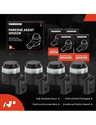 Sensor de Estacionamiento A-Premium 4 Piezas para Ram, Jeep, Dodge