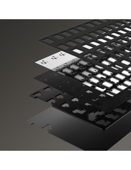 Teclado Mecánico KEEBMONKEY Pro Azul Triple Modo RGB Teclado Mecánico KEEBMONKEY Pro Azul Triple Modo RGB