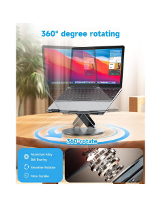 Soporte de Laptop Ajustable YICOSUN B4 de Aluminio 360 2