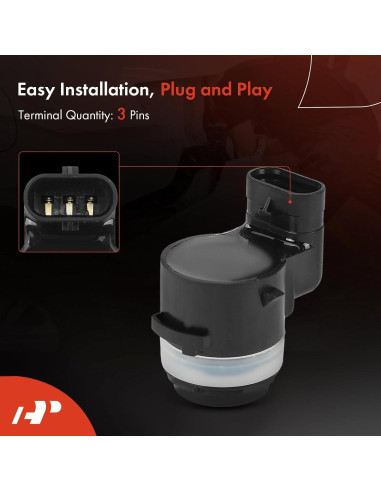 Sensor de Estacionamiento A-Premium 4 Piezas para Ram, Jeep, Dodge