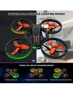 Dron RC Epstur con Hover Automático y 3 Baterías LED 2