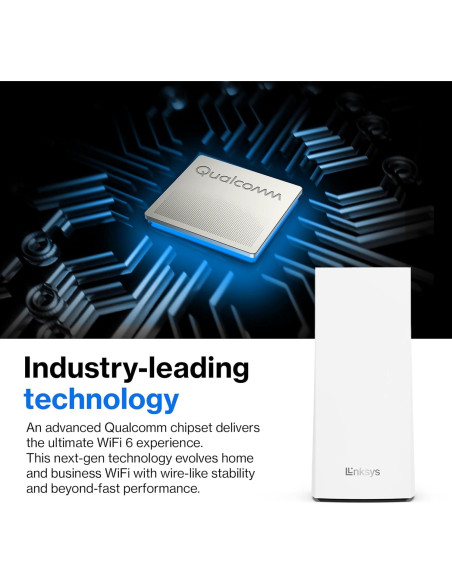 Router de Malla WiFi 6 Linksys Atlas MX2000 Doble Banda 3.0Gbps