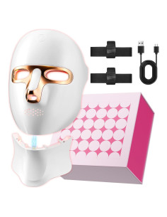 Máscara LED Terapia de Luz Roja Inalámbrica 120 LED USB