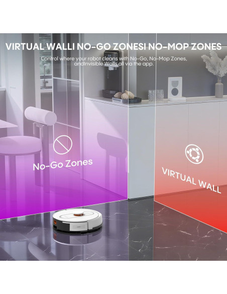 Aspiradora Robot Bagotte BL20pro 5000Pa Autovaciable Wi-Fi