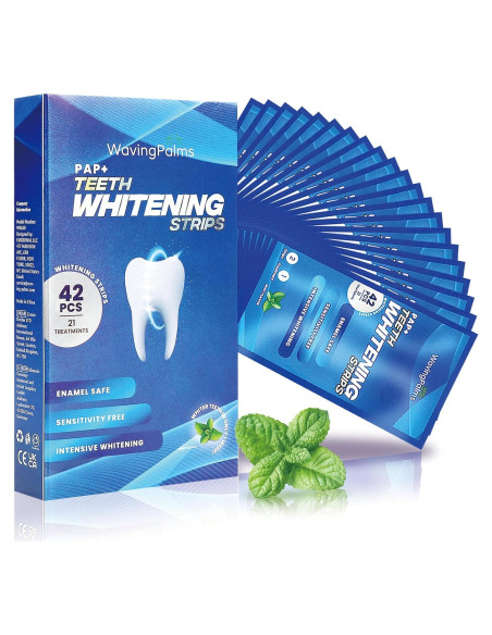 Tiras de Blanqueamiento Dental Waving Palms 42 Unidades Menta