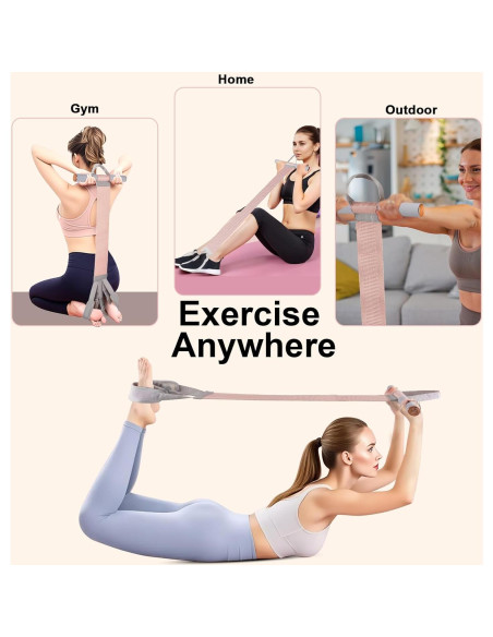 Banda de Resistencia de Tela Awaiymi 120LB con Pedal Antideslizante